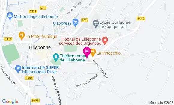 Localisation Mtre Lebesne Arnaud