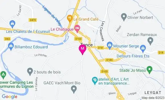 Localisation Mtre Rocher Lucas