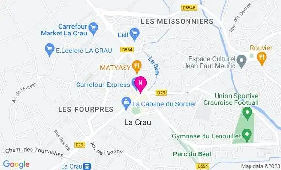 Localisation Mtre Joyan Carrére Audrey
