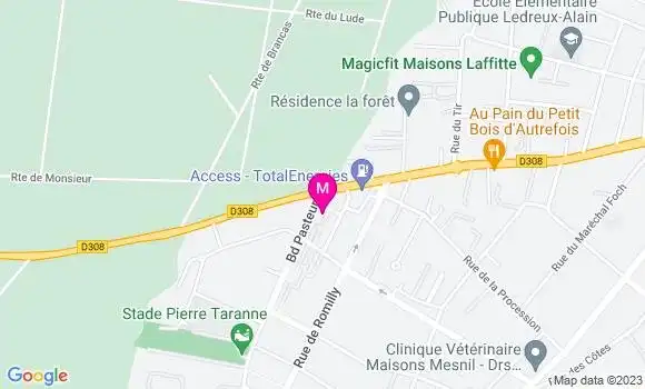 Localisation Mtre Fricker Mélissa