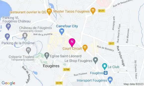 Localisation Mtre Josselin Pauline