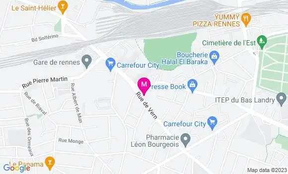 Localisation Mtre Contin Gary