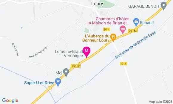 Localisation Mtre Lambert Aurore