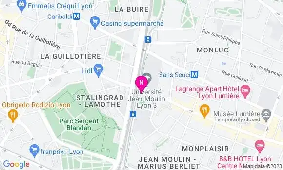 Localisation Mtre Jourdan Emilie