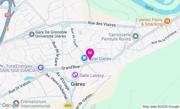Localisation Mtre Vial Alban