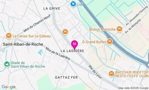 Localisation Mtre Comte Sandy