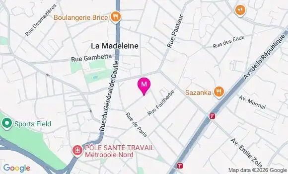 Localisation Mtre Berton César