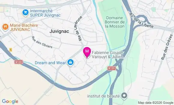 Localisation Mtre Ferron Violaine