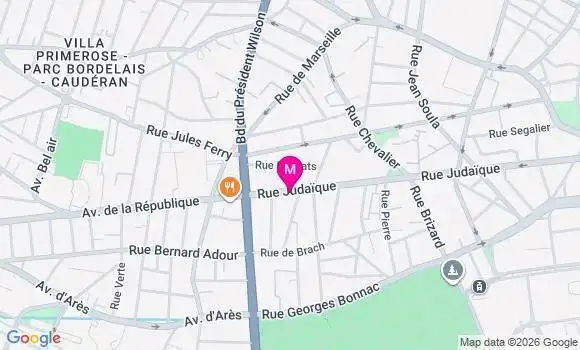 Localisation Mtre Pean Nicolas