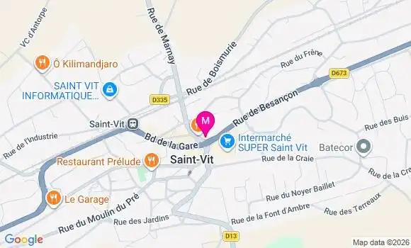 Localisation Mtre Boivert Florian