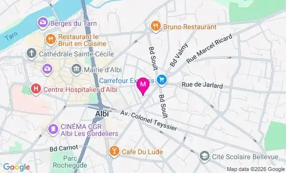 Localisation Mtre Pourtau Elisa