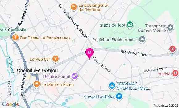 Localisation Mtre Moreau Aurélie