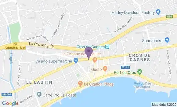 Localisation Mtre Parodi Sandra
