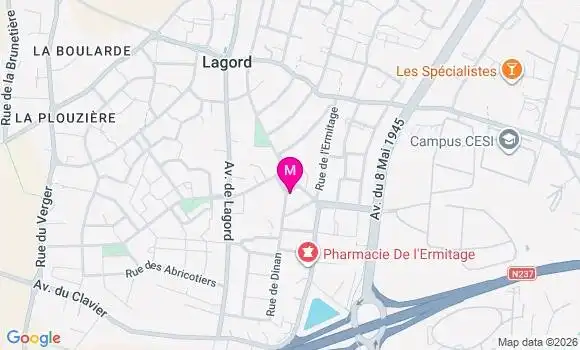 Localisation Mtre Darracq Arnaud