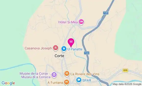 Localisation Mtre Sinibaldi Ghjuvan Dumenicu