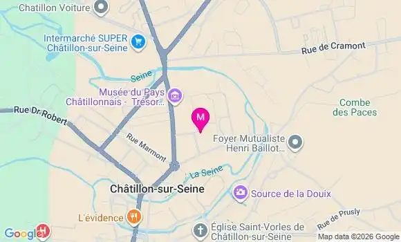 Localisation Mtre Meugnot Isabelle