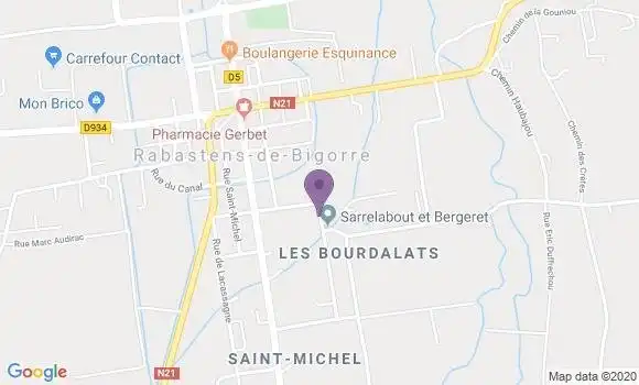 Localisation Mtre Bergeret Patrick