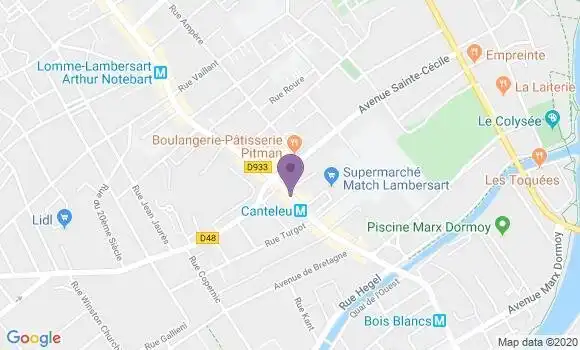 Localisation Mtre Lambert Olivier