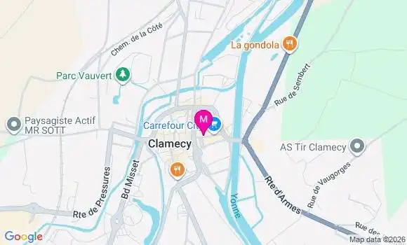 Localisation Mtre Vernet Cindy