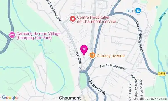 Localisation Mtre Cuny Virginie