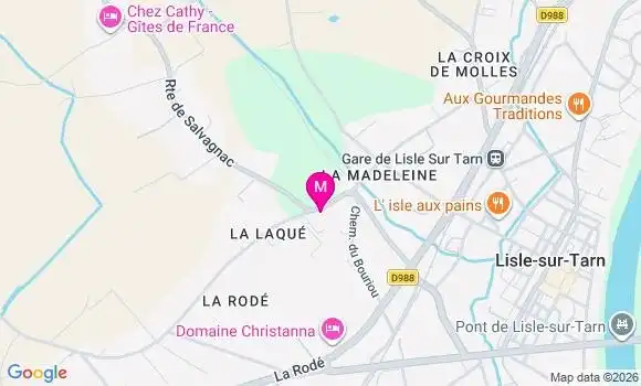 Localisation Mtre Gardelle Eve Marie