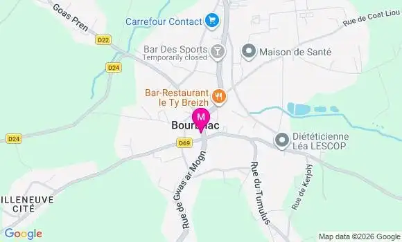 Localisation Mtre Besnard Catherine