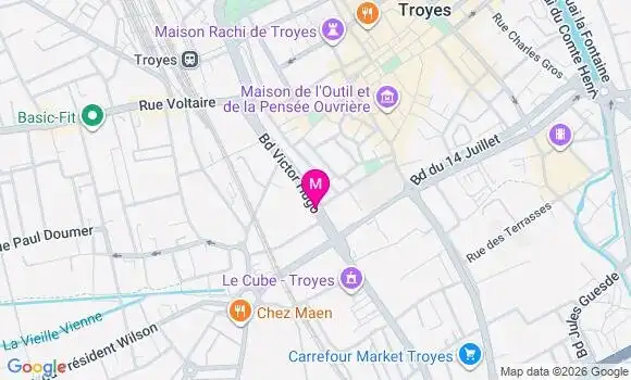 Localisation Mtre Monin Nicolas