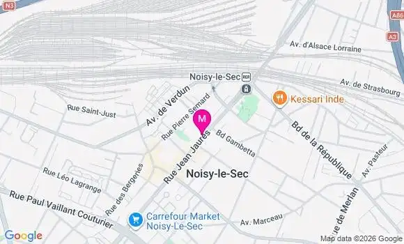 Localisation Mtre Aubry Elise