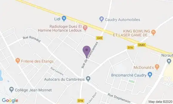Localisation Mtre Derouvroy François Xavier