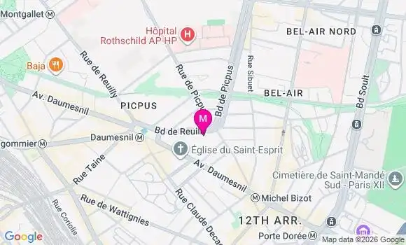 Localisation Mtre Toulan Caroline