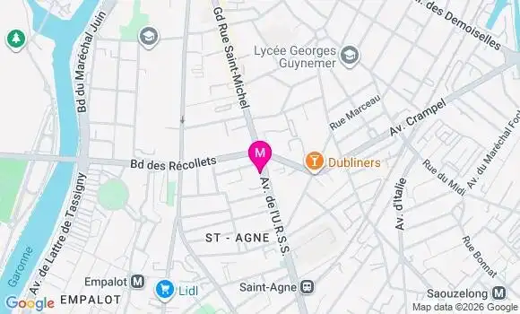 Localisation Mtre Lansac Laurent