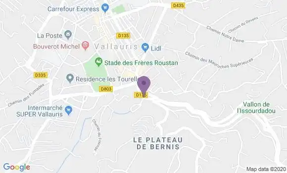 Localisation Mtre Siccardi Geneviève