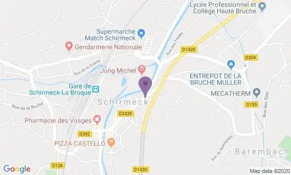Localisation Mtre Braun Florence