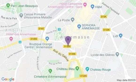 Localisation Mtre Moyne Picard Lise