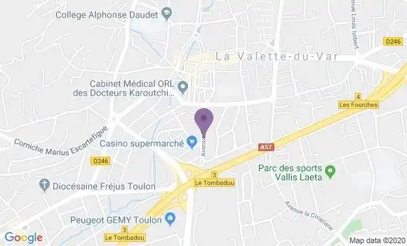 Localisation Mtre Audibert Philip
