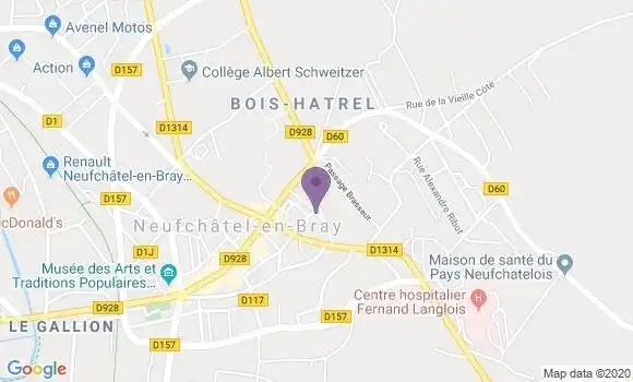 Localisation Mtre Halm François