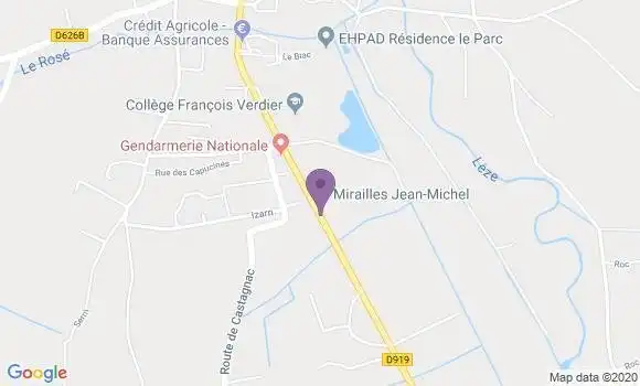 Localisation Mtre Mirailles Jean Michel