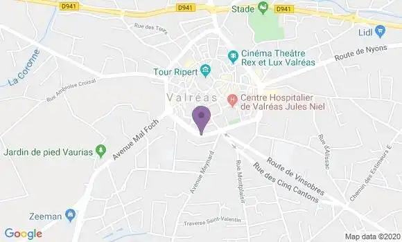 Localisation Mtre Calvet Charles