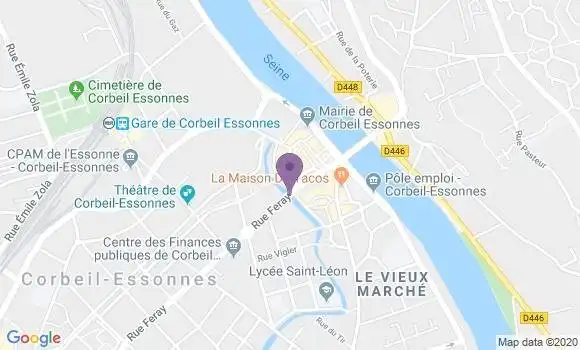 Localisation Mtre Daude Corinne