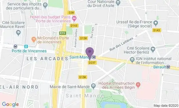 Localisation Mtre Cellard Evelyne