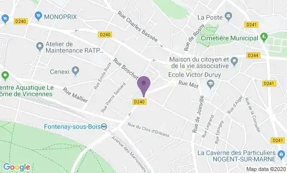 Localisation Mtre Klein Montezin Cyril