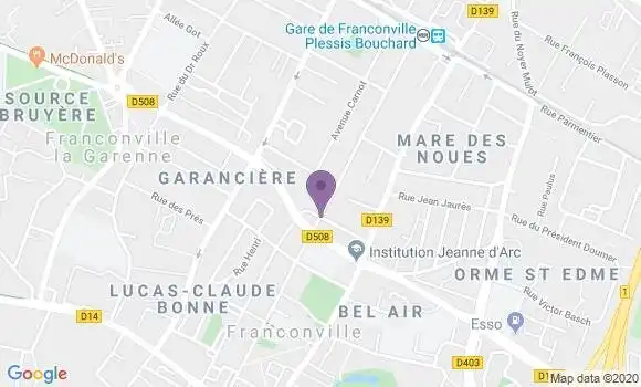 Localisation Mtre Lavedan Chaunu Pascaline
