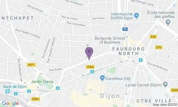 Localisation Mtre Jouffroy Constant