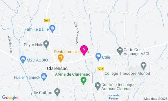 Localisation Mtre Saignes Emilie