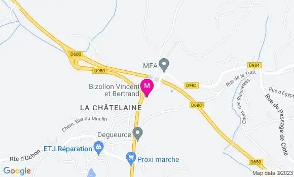 Localisation Mtre Bizollon Bertrand