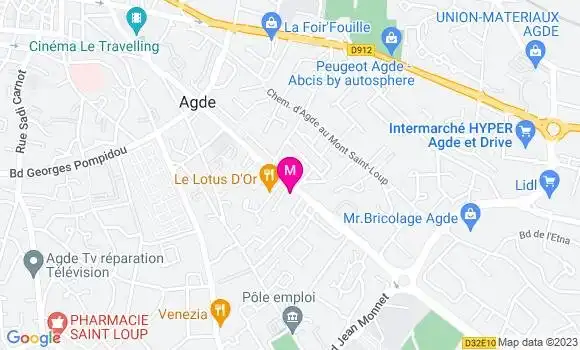 Localisation Mtre Evennou Alizée