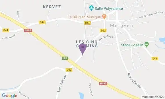 Localisation Mtre O