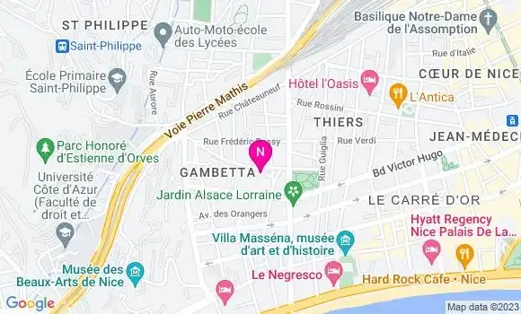 Localisation Mtre Vives Gaymard Cécilia