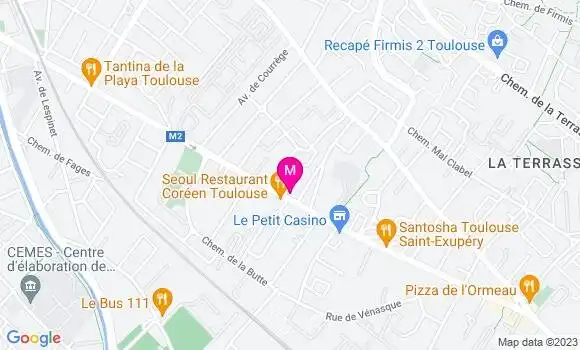 Localisation Mtre Huc Jean Philippe