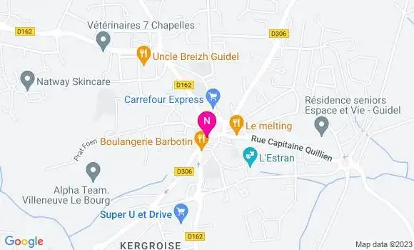 Localisation Mtre Causeret Pierre
